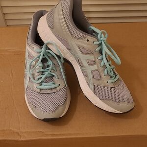 Asics Amplifoam Everyday Comfort Women's Athletic Sneakers in Gray and Teal